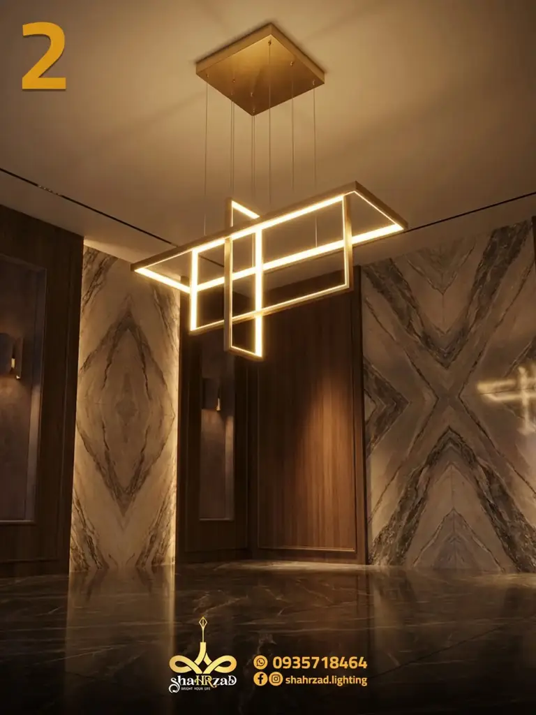 ثريا LED هندسية مستطيلة - شهرزاد للإنارة