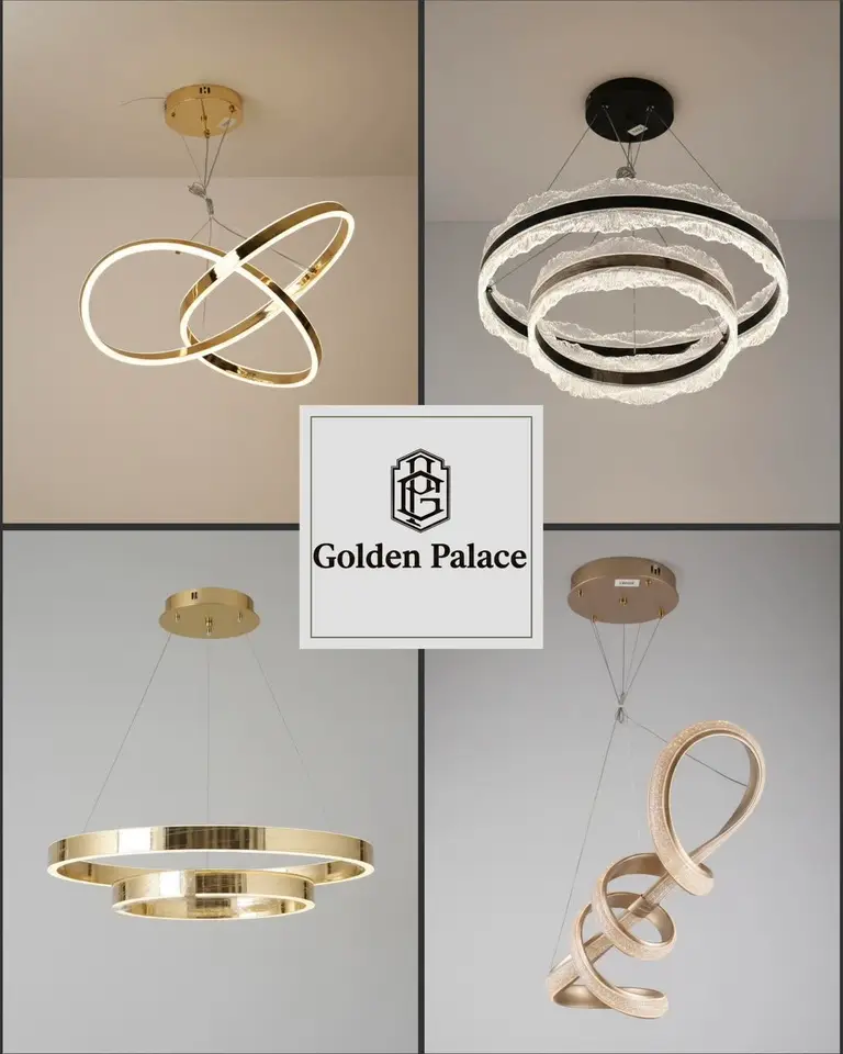 ثريات LED عصرية - القصر الذهبي - Golden Palace - صيدا, درعا