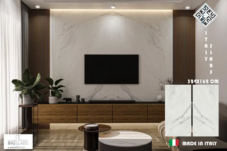 ألواح BigSlabs رخامية للجدران 324×162 سم - شركة دباغ التجارية MADCO - المدينة الصناعية الشيخ نجار, حلب